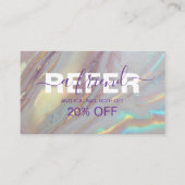 Carte De Référencement Conception Professionnelle en Marbre de Luxe (Devant)