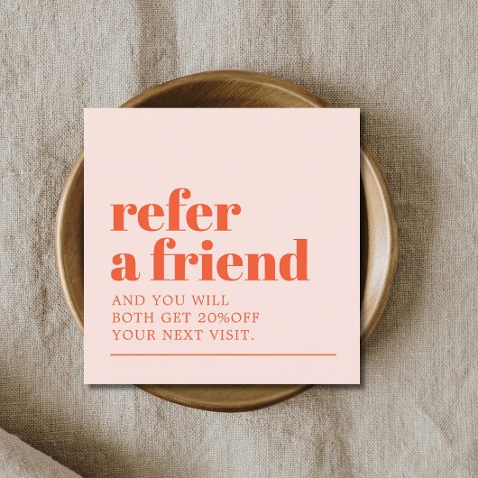 Carte De Référencement Cool Bold Pastel White Beauty Salon