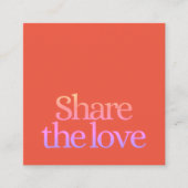 Carte De Référencement Cool frais orange rose gras (Devant)