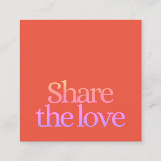 Carte De Référencement Cool frais orange rose gras (Devant)