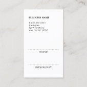 Carte De Référencement Cool Modern Faux Rose Gold Bold Beauty Salon (Dos)