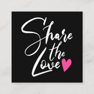 Carte De Référencement Cool noir moderne partager la typographie de scrip