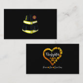 Carte De Référencement Costume pompier Halloween (Devant / Derrière)