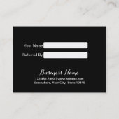 Carte De Référencement Cute Ladybugs Moderne White Quilted Referendum (Dos)