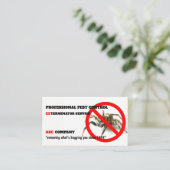 Carte De Référencement © de lutte contre les parasites d'exterminateur (Debout devant)