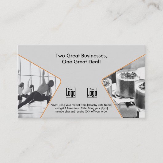 Carte De Référencement Deux grandes entreprises, une grande comarque (Devant)