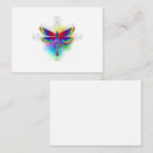 Carte De Référencement Dragonfly en arc-en-ciel (Devant / Derrière)