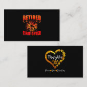 Carte De Référencement Drapeau américain pompier Red Line US Firefighter (Devant / Derrière)