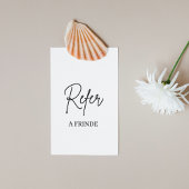 Carte De Référencement Elagant Moderne blanc et noir