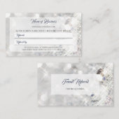 Carte De Référencement Élégant FAUX Parties scintillant diamant Sparkle f (Devant / Derrière)