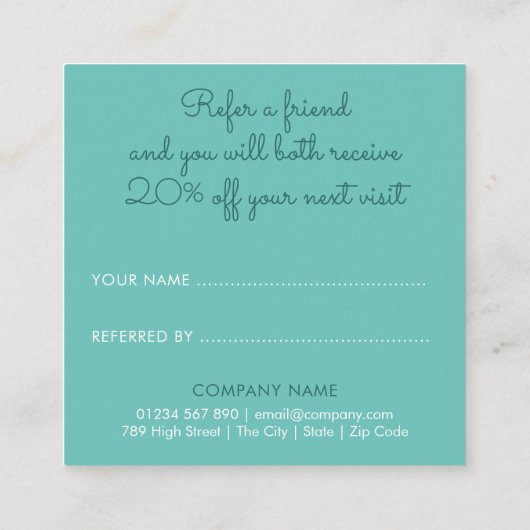 Carte De Référencement Élégant Kraft rustique simple (Dos)