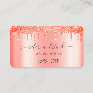 Carte De Référencement Élégant lecteur de Parties scintillant tendance