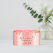 Carte De Référencement Élégant lecteur de Parties scintillant tendance (Debout devant)