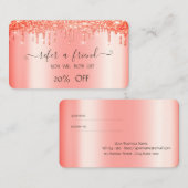 Carte De Référencement Élégant lecteur de Parties scintillant tendance (Devant / Derrière)