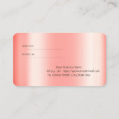 Carte De Référencement Élégant lecteur de Parties scintillant tendance (Dos)