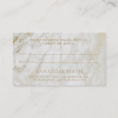 Carte De Référencement Élégant marbre moderne (Dos)