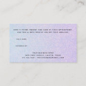 Carte De Référencement Elégant Pastel Dreamy | Bleu et rose (Dos)