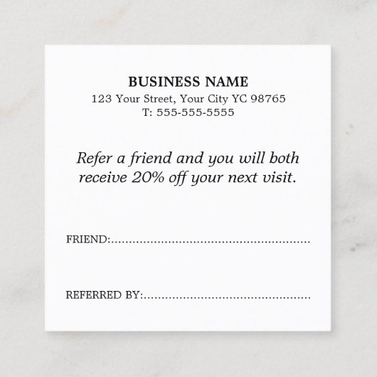 Carte De Référencement Elegant Pastel Green Beige Brown Salon (Dos)