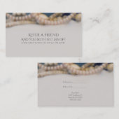 Carte De Référencement Elegant Pearls & Sea Shells Plage recommander un a (Devant / Derrière)