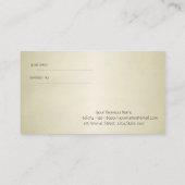 Carte De Référencement Élégant professionnel, Lotus Bleu (Dos)