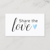 Carte De Référencement Elégant salon de beauté Black White Turquoise Hear (Devant)