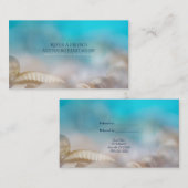Carte De Référencement Elégant Sea Shells Blue Beach Référer un ami (Devant / Derrière)