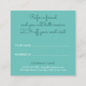 Carte De Référencement Élégant Simple Kraft Rustique (Dos)