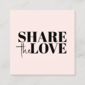 Carte De Référencement Elegant Stylish Pastel Black Bold Salon (Devant)