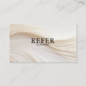 Carte De Référencement Elégant, vagues, salon, (Devant)