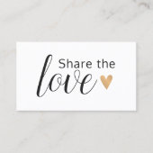 Carte De Référencement Elegant White Faux Gold Heart Beauty Salon (Devant)