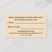 Carte De Référencement Élégante entreprise florale Mandala  (Dos)