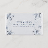 Carte De Référencement Elégante Plage Starfish & Sequins Référer Un Ami (Devant)