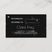 Carte De Référencement Élégantes lèvres en or rose en cuivre et maquillag (Dos)