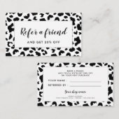 Carte De Référencement Empreinte de léopard personnalisable (Devant / Derrière)