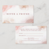 Carte De Référencement Encre d'alcool liquide Abstraite (Devant / Derrière)