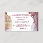 Carte De Référencement Encre D'Aquarelle Liquide D'Art Moderne Purple Et (Dos)