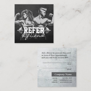 Carte De Référencement Entraîneur de fitness moderne Bodybuilding Instruc