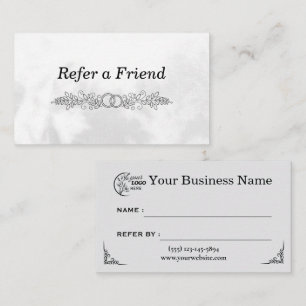 Carte De Référencement Entreprise Moderne Référez un Ami Professionnel