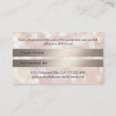 Carte De Référencement Epaules et sourcils géométriques chic bokeh (Dos)