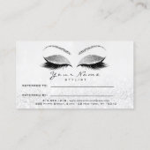 Carte De Référencement Extension de maillot de maquillage argenté de la c (Dos)