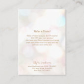 Carte De Référencement Eyelash Instructions de soins postérieurs Référenc (Dos)