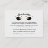 Carte De Référencement Eyelashes de maquillage Glam Référer un ami (Dos)