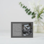 Carte De Référencement Faites la promotion de papa de Bump à papa : Père (Debout devant)