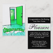 Carte De Référencement félicitations comique condo (Devant / Derrière)