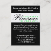 Carte De Référencement félicitations comique condo (Dos)