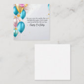 Carte De Référencement Fête d'anniversaire See the Light (Devant / Derrière)