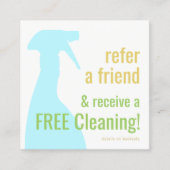 Carte De Référencement Fiche de recommandation du client pour le nettoyag (Devant)