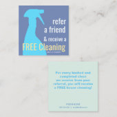 Carte De Référencement Fiche de recommandation du client pour le nettoyag (Devant / Derrière)