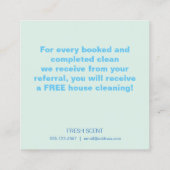Carte De Référencement Fiche de recommandation du client pour le nettoyag (Dos)