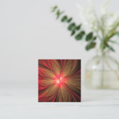 Carte De Référencement Fleur fractale de fansy rouge (Debout devant)